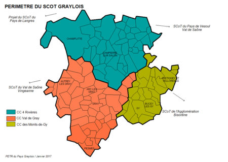 Périmètre du SCoT Graylois